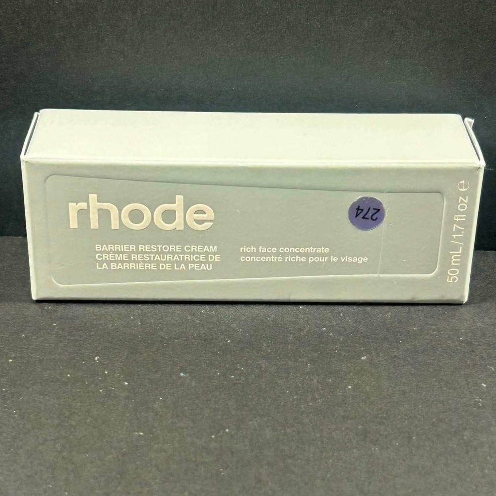 Rhode Barrier Restore Cream Gray Face Moisturizer‎ 1.7oz